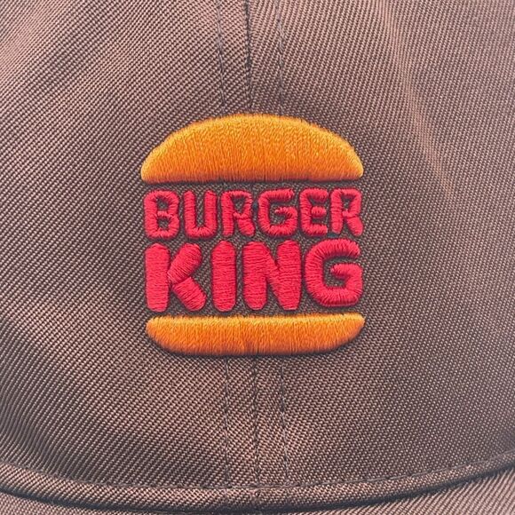 BURGER KING Trucker Hat Unisex Adjustable Brown Crew Employee Snapback Uniform - Picture 3 of 12